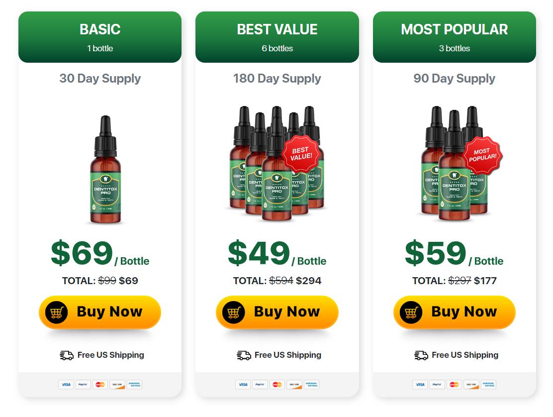 Dentitox Pro best pricing